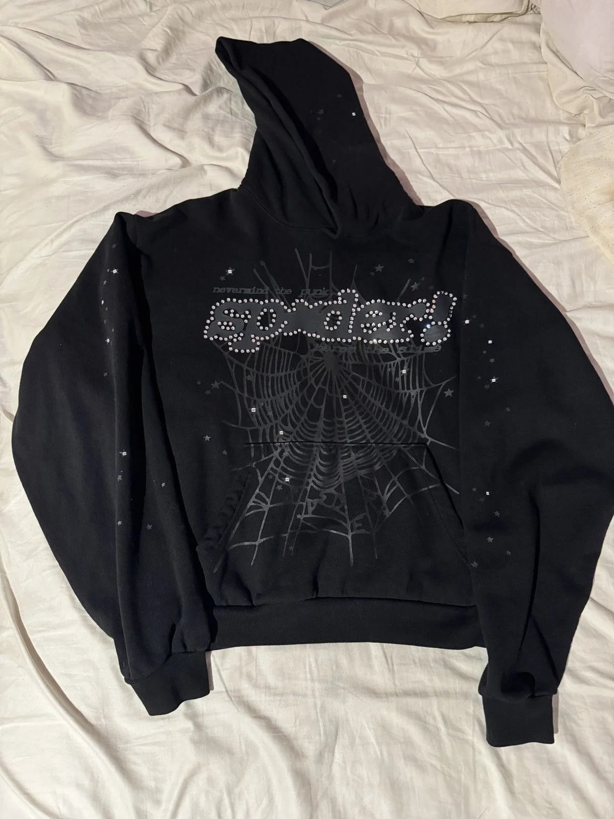 Sp5der Rhinestone Punk V2 Hoodie 2