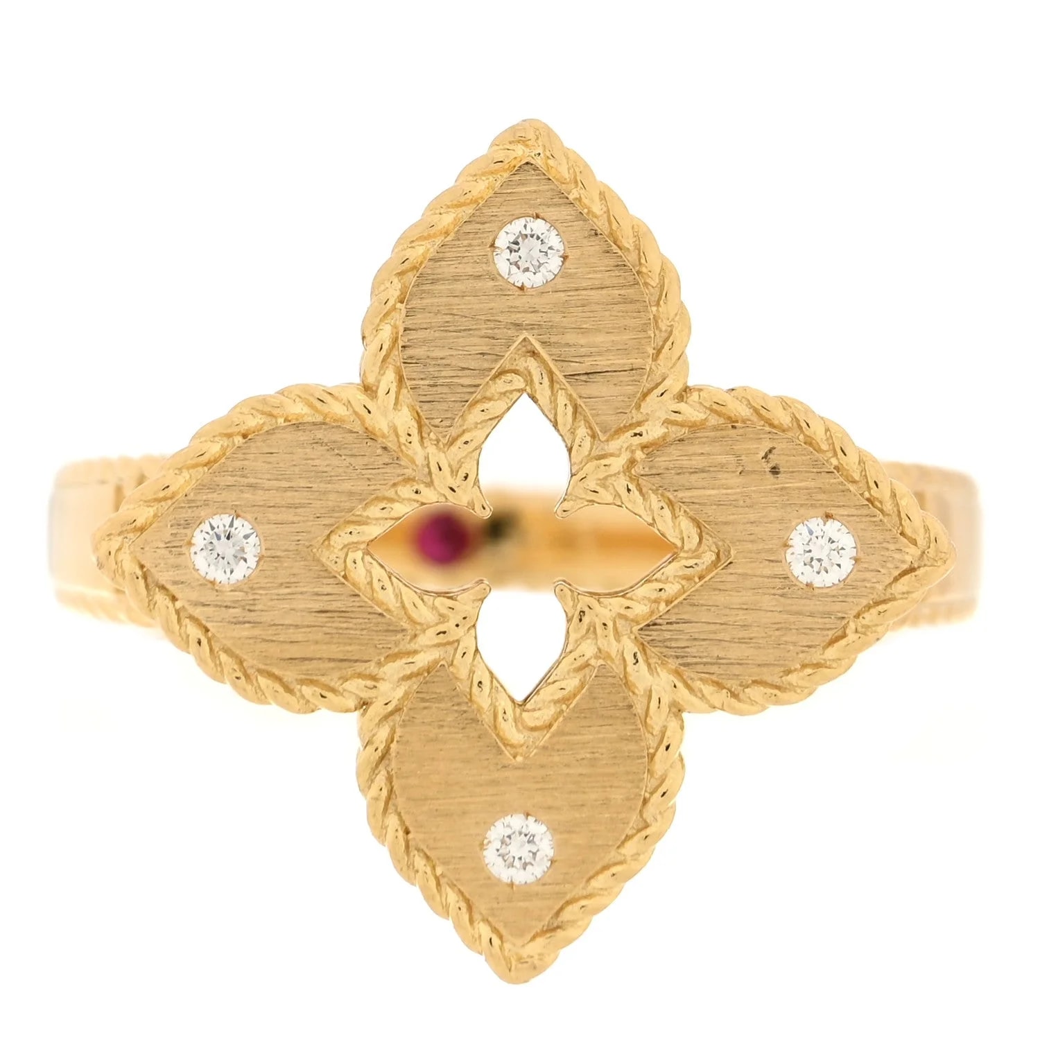 Roberto Coin — 18K Yellow Gold Petite Venetian Princess Flower 51 5.75 — Jewelry — resale