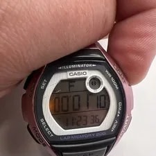 Casio LWS2000H Step Tracker Digital 100M WR 200 Lap Pink Gray New Battery 4