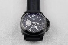 Panerai Luminor Gmt Automatic Black Dial on Leather PAM00088 2