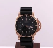 Panerai Submersible 1 Owner 42mm Goldtech Rose Gold Box/Papers/Card PAM02164 3
