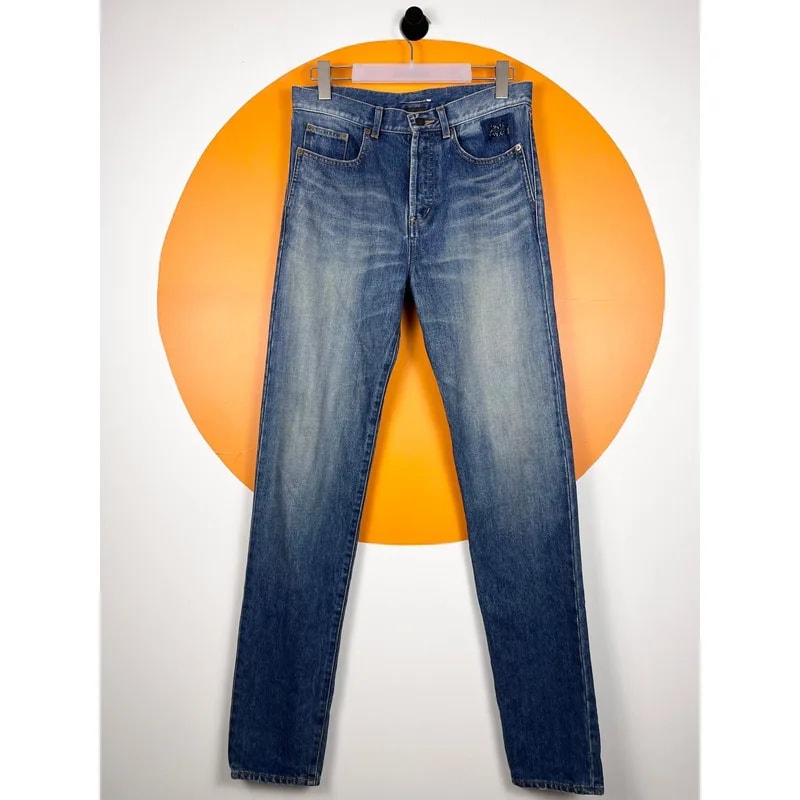 Saint Laurent — Saint Laurent Paris Jeans France Pocket Logo 2017 — Clothing — resale
