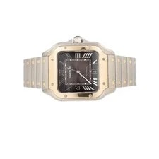 Cartier Santos Large Steel & Yellow Gold Gray Dial 47.5x39.8mm W2SA0030 2