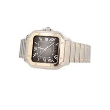 Cartier Santos Large Steel & Yellow Gold Gray Dial 47.5x39.8mm W2SA0030 3