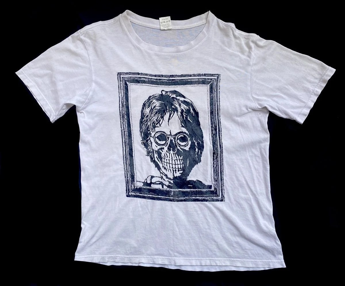 John Lennon Skull T Shirt — streetwear — resale