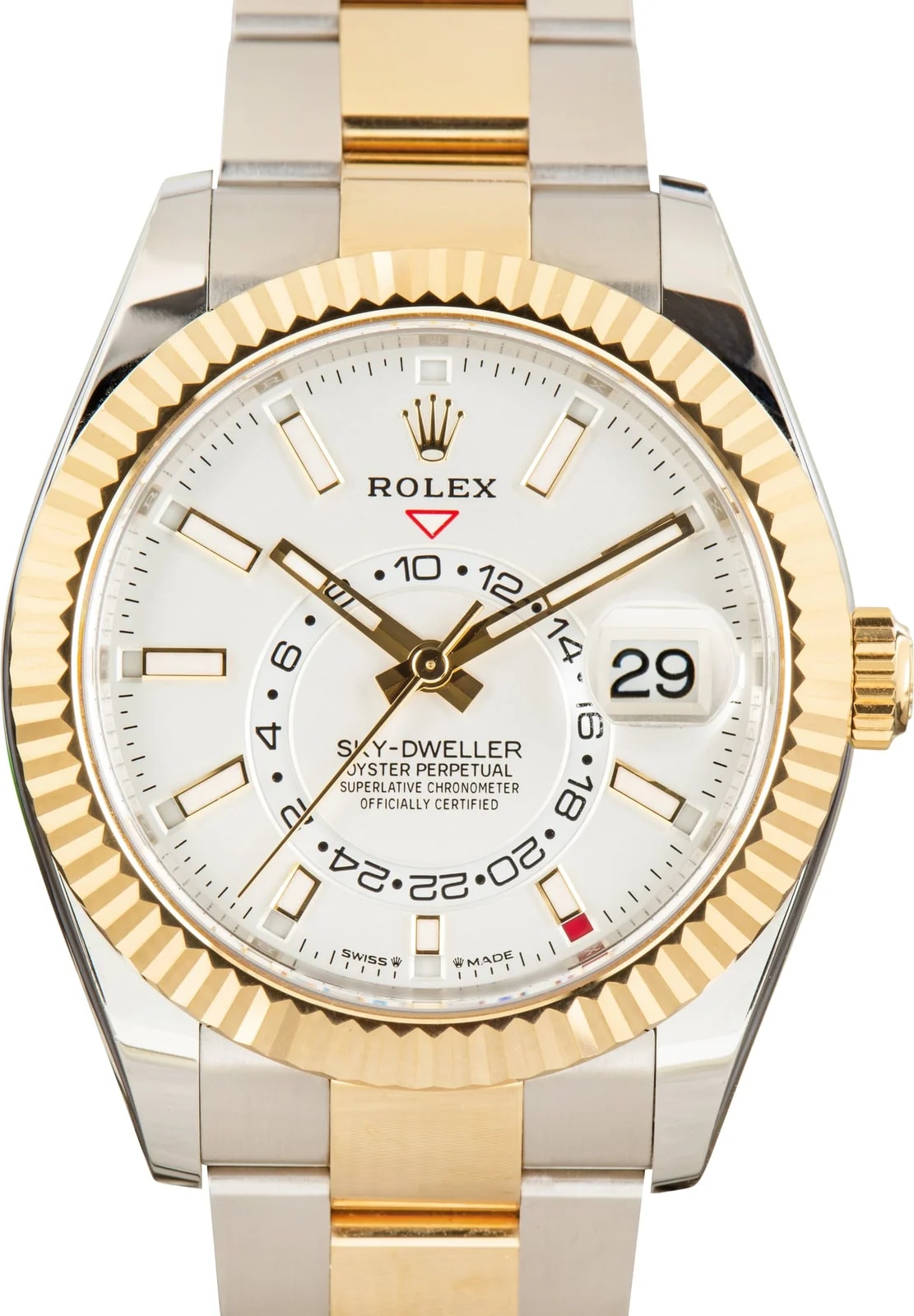 Rolex — Rolex Sky-Dweller Ref 336933 White Dial Oyster Band — Watch — resale