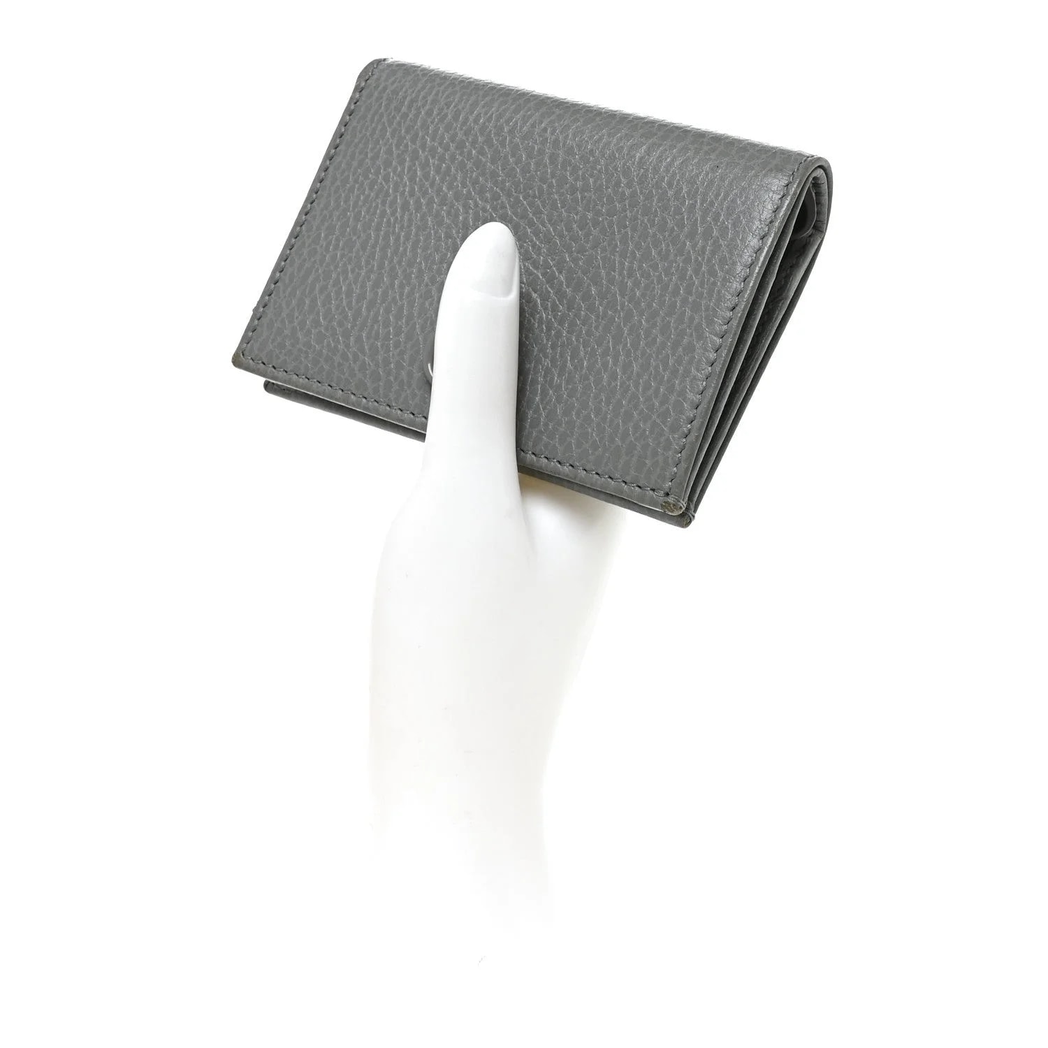 Dollar Enamel Monochrome Medium GG Marmont Wallet Deep 2
