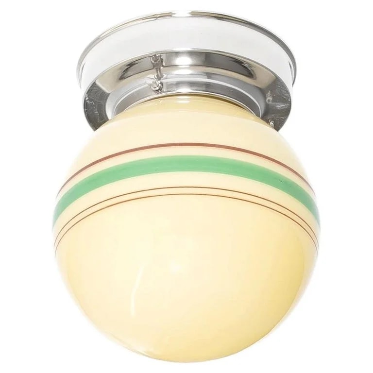 Scandinavian Mid-Century Flush Mount Ceiling , 1950s 3