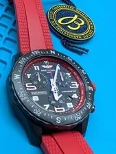 New Breitling Endurance Pro 38 Chronograph Red Rubber Strap X83310D91B2S1 2