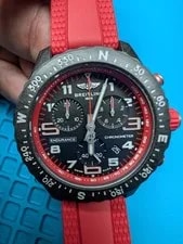 New Breitling Endurance Pro 38 Chronograph Red Rubber Strap X83310D91B2S1 3