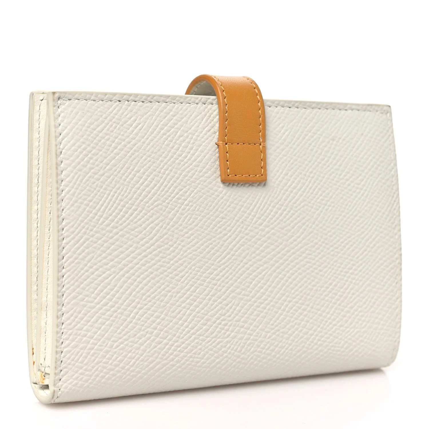 Grained Medium Multifunction Strap Wallet Ocre 3