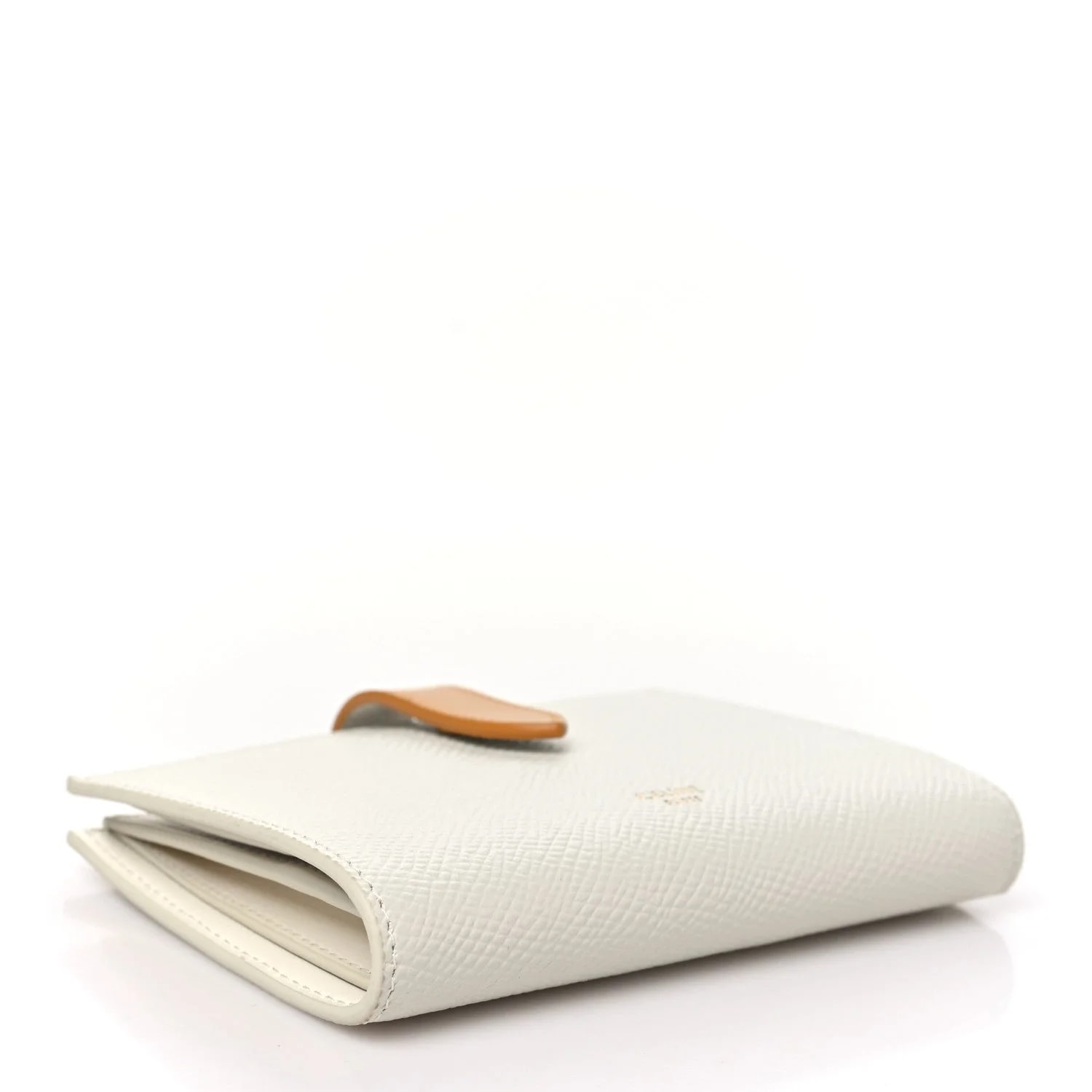 Grained Medium Multifunction Strap Wallet Ocre 4