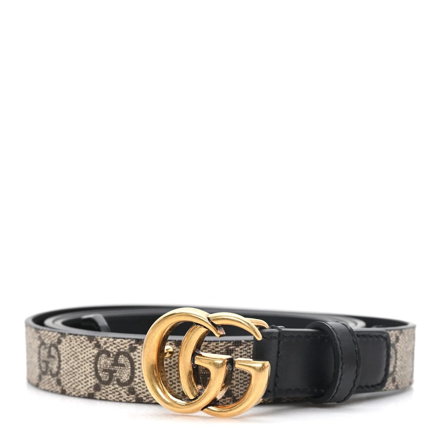 Gucci — Matte Plutone Double G 20mm Belt 120 48 — Accessory — resale