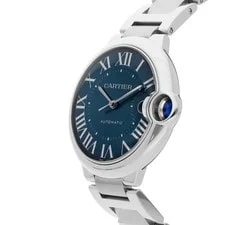 Cartier Ballon Bleu de Steel Auto 40mm Blue Roman Dial WSBB0061 2