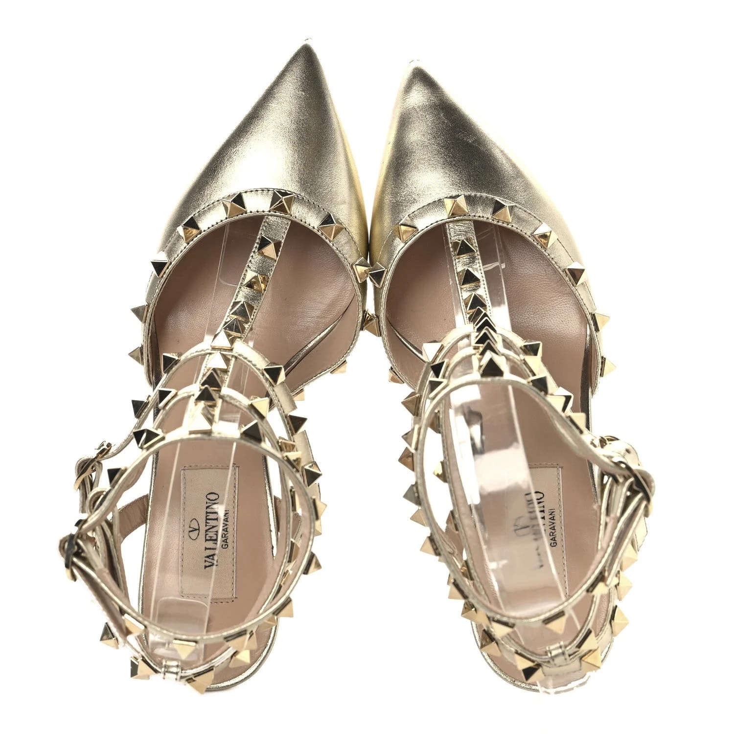 Metallic Rockstud Ankle Strap 65mm 36 2