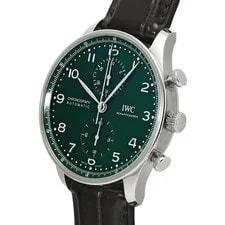 IWC Portugieser IW371615 41mm Stainless Steel Green #WW2026 2