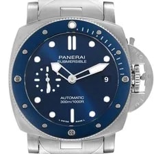Panerai — Panerai Submersible Blu Notte Blue Dial Steel PAM01068 Box Papers — Watch — resale