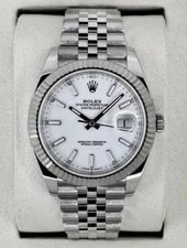 Rolex — Rolex Datejust 41mm White Dial Jubilee — Watch — resale