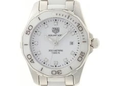 Tag Heuer — TAG Heuer Aquaracer WAYD.BA0919 Stainless Steel/White Ceramic Quartz — Watch — resale