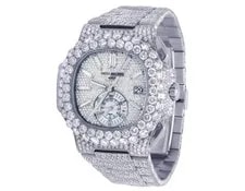 New Patek Philippe Nautilus 5980/1A-019 Steel VVS Diamond 35.75 Ct 4