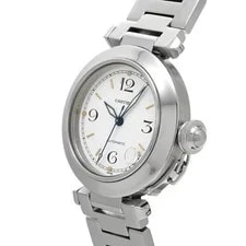 Cartier Pasha C W31015M7 ( 2324) 35mm Stainless Steel White #WW6825 2