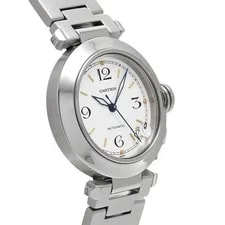 Cartier Pasha C W31015M7 ( 2324) 35mm Stainless Steel White #WW6825 3