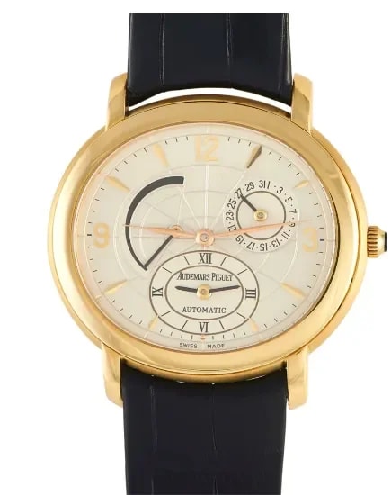 Worldofluxuryus — Audemars Piguet Millenary Power Reserve Dual Time 18K Yellow Gold — Watch — resale
