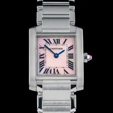 Cartier — Cartier Tank Francaise Small 20mm Pink MOP Steel Quartz — Watch — resale