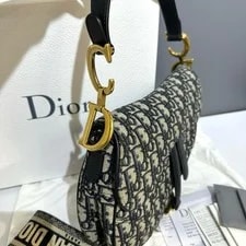 Dior Saddle Monogram Embroidered and - Excellent #WQ3D1V 4