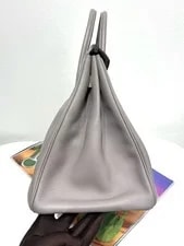 Auth Hermès Birkin 35 Evercolo Top Handle With Lock & Key 4