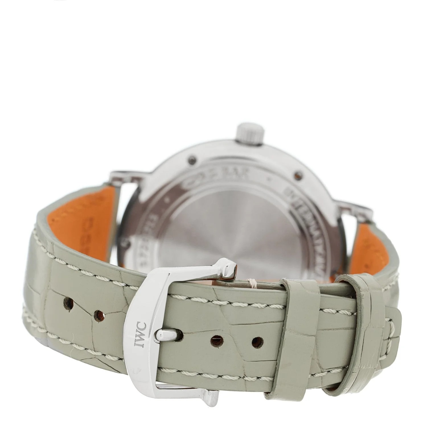 Stainless Steel Crocodile Diamond 37mm Portofino Automatic IW458101 3