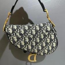 Dior Saddle Embroidered Monogram Print Magnetic Buckle - Excellent #1DG2HFZ 2