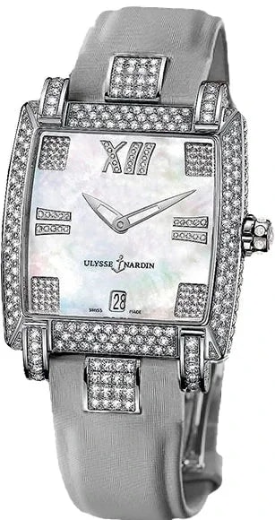 Worldofluxuryus — Ulysse Nardin Caprice Full 18K White Gold & Diamonds Lady's — Watch — resale