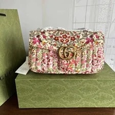 Gucci GG Marmont Logo Floral Print Cotton - Unused #F3MBCD 2