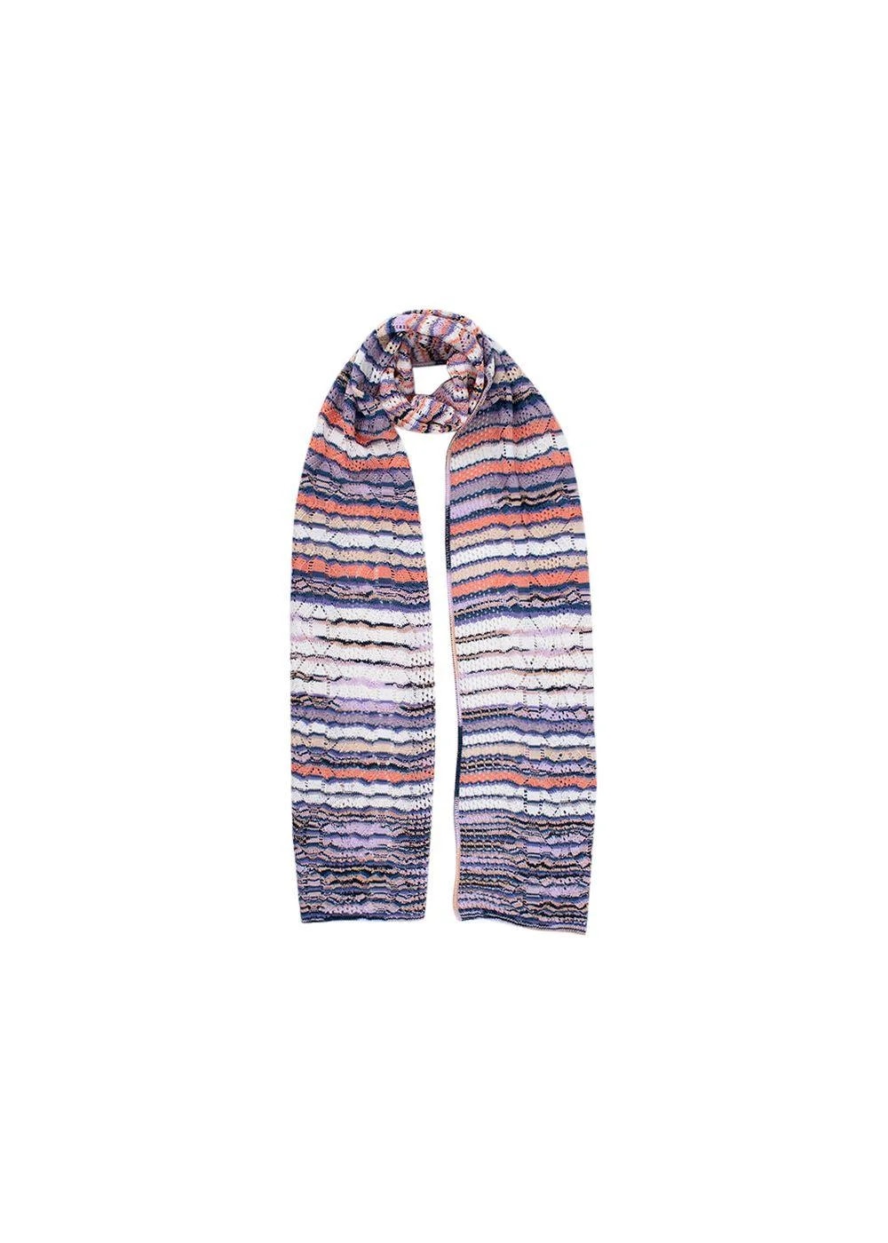 Missoni — & Open Striped Scarf — Accessory — resale