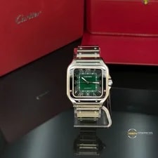 Cartier — Cartier Santos de WSSA0062 Green Dial 1YR Warranty — Watch — resale