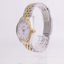 Tudor Prince Oysterdate 72033 Automatic Stainless Steel Gold Plated White 4