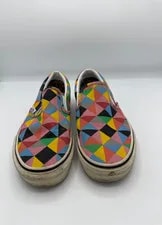 Vans X MoMA Faith Ringgold Geometric Shoes 6.5 Art To Wear Artsy 2103 2