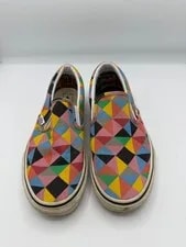 Vans X MoMA Faith Ringgold Geometric Shoes 6.5 Art To Wear Artsy 2103 3