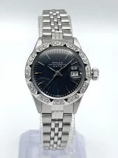 Rolex Datejust 26mm 6917 Black Baton Dial Custom Bezel Jubilee Box 4