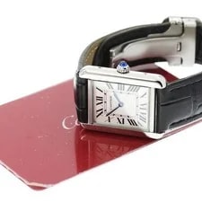 Cartier — Cartier Tank Solo SM WSTA0030 24mm SS/Leather Silver #C16694 — Watch — resale