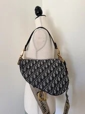 Christian Dior Medium Saddle W/ Studded Strap 2