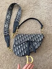 Christian Dior Medium Saddle W/ Studded Strap 3