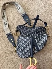 Christian Dior Medium Saddle W/ Studded Strap 4