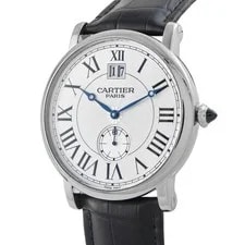 Cartier Rotonde de Grand Date White Gold W1550751 2