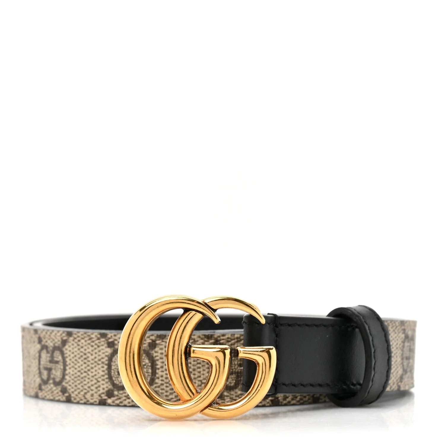 Gucci — Matte Plutone Double G 20mm Belt 75 30 New Acero — Accessory — resale