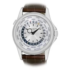 Patek Philippe 18K White Gold 39.5mm World Timer Ref.# 5130 Box Warranty Minty 2