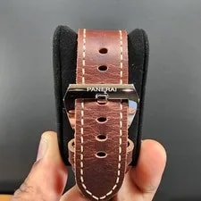 Panerai 663 1950 Limited Edition PAM00663 Steel Saphire Caseback on Leather 4