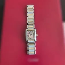 Cartier Tank Française Sm Combi Pink Shell Warranty.Box Included 2