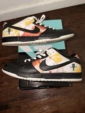 Nike SB Dunk Low Raygun Tie-Dye Size 12 BQ6832-001 Used With Box 3